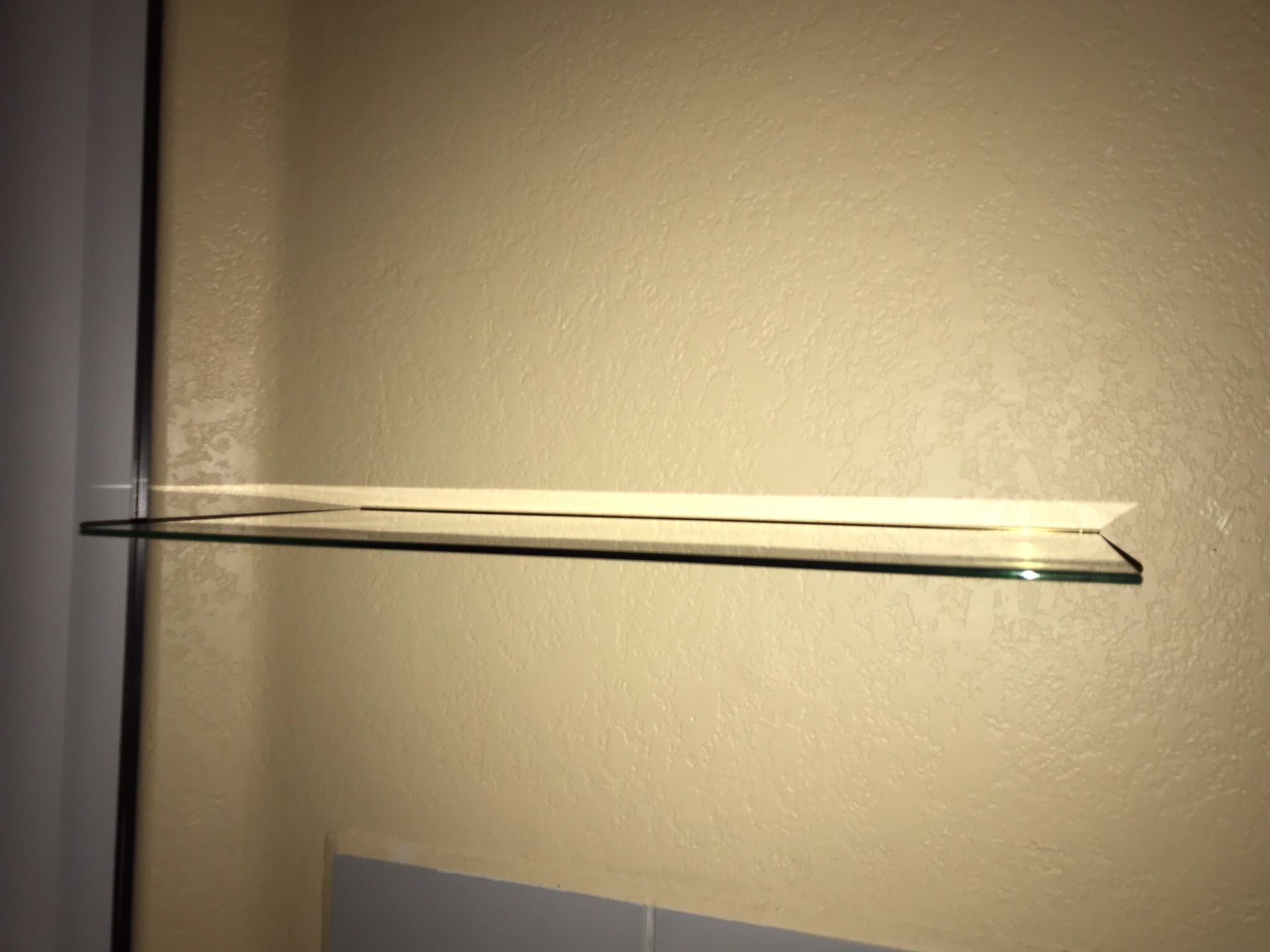 Floating Glass shelves