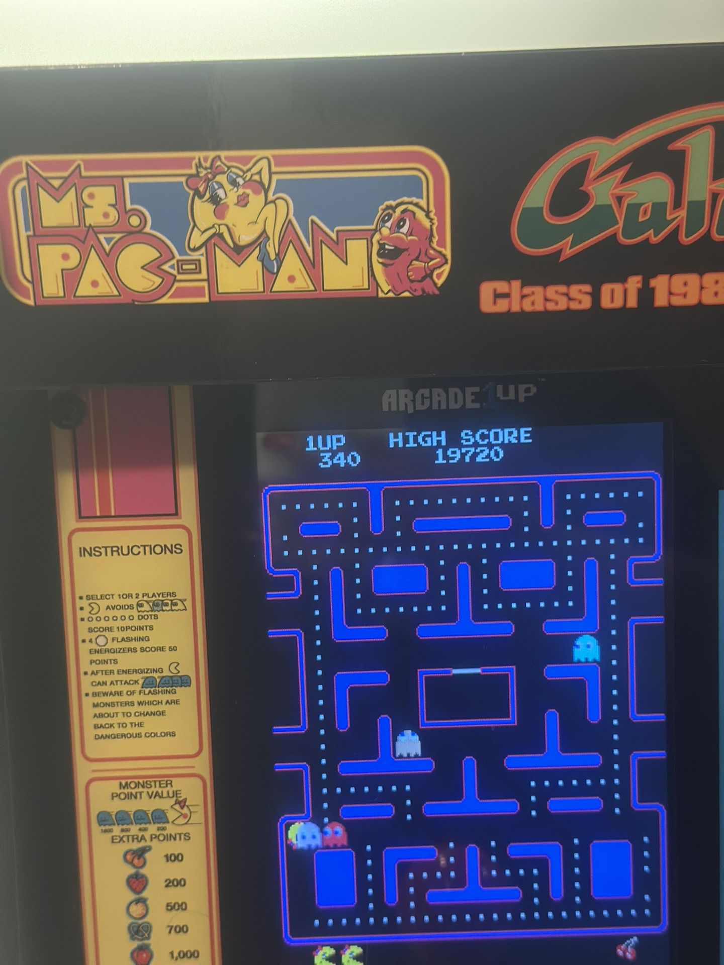 Cash Only mini Ms Pac Man Arcade