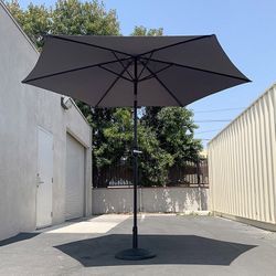 (Brand New) $60 Patio Umbrella Set (10 FT Umbrella and 26lbs Weight Base) Tilt Crank, Outdoor Garden Market 