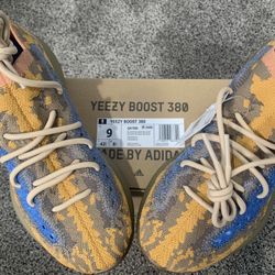 New Yeezy Adidas Bluoat Blu Oat 380 Q47306 Size 9 