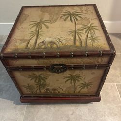 Small, Unique End Table With Storage