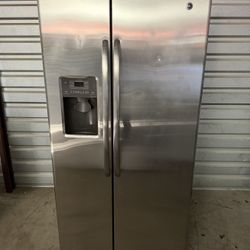 GE Stainless Steel Refrigerator And Freezer