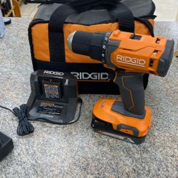 RIDGID 18 V Cordless 1/2” Drill With Battery And Charger 