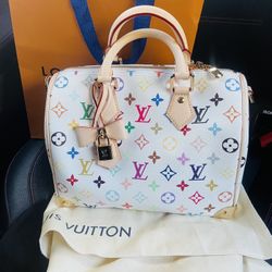 Designer Speedy Murakami Bag (lock + Key)