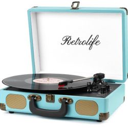 Record Player With Speakers Turntable 