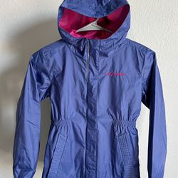 Columbia Girls Wind/Rain Jacket Size 7/8
