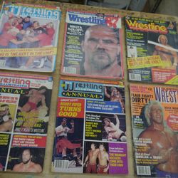  Lot 6 Vintage Magazines Wrestling 1987 1986 mix good condition 1) Pro Wrestling February 1987 04683 2) Spring 1987 04853 Wrestling 3) Wrestling Premi