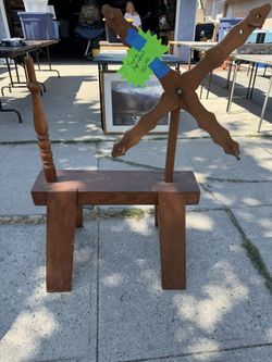 Antique Wooden Yarn Spindle