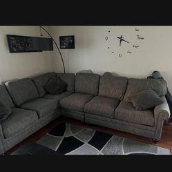 Grey Sectional Good Condition. 