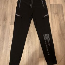 Joggers Black Graphic Design