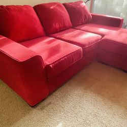 Living Spaces Couch with Reversible Chaise