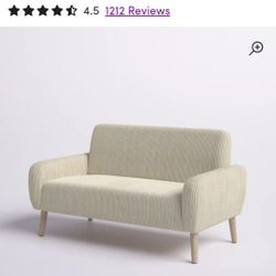 Beige loveseat