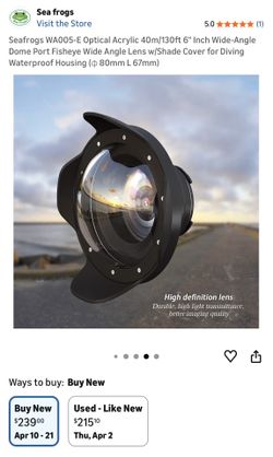 Fisheye Wide Angle Lens w/shade Cover