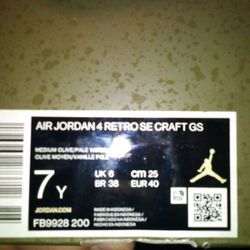 Jordan 4 Retro SE Craft GS