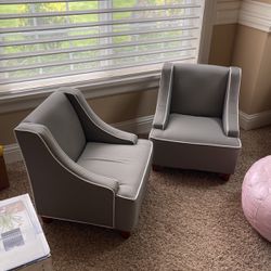 Set Of Two Wing Back Chairs Toddler Reading