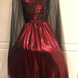 Halloween-Girls devil gown costume size 6x
