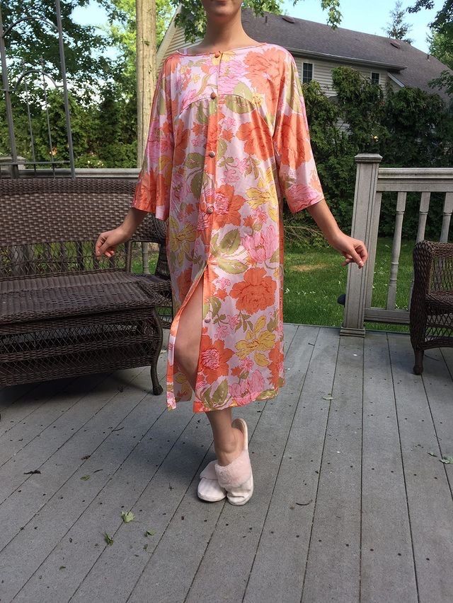 Vintage Robe Nightgown Large