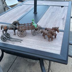 Horse And Carriage With Extra Horse And Cart