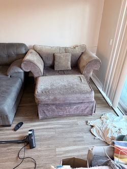 Oversized  Accent Chair and a half with Ottoman