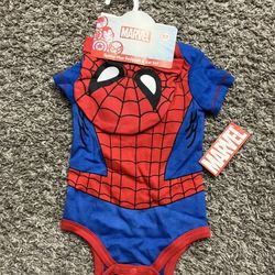 NEW SPIDERMAN 6-9 Month Boys Outfit