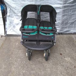 Baby Trend Foldable Double Baby Stroller With Air Tires.