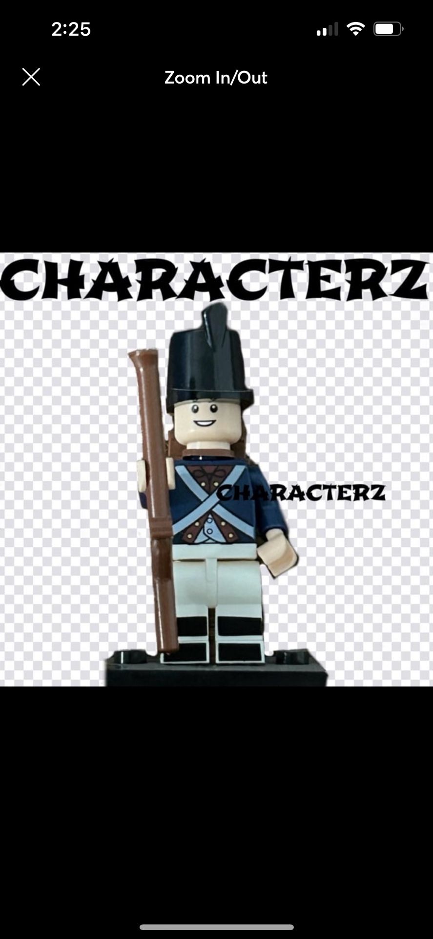 Revolutionary War American Soldier Minifigure