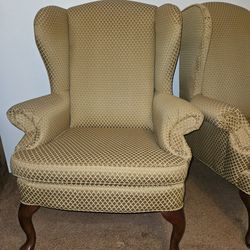 2 Wing-back Chairs 
