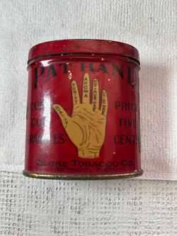 Antique "Pat Hand" Pocket Tobacco Tin
