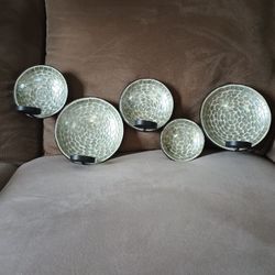 Mosaic Wall Candle Holder 