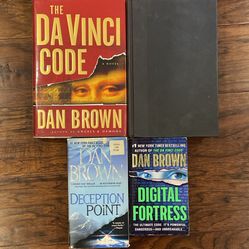 Dan Brown Da Vinci Code, Inferno, Deception Point And Digital Fortress $15