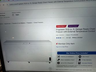 New Chest freezer-$500. Must Go