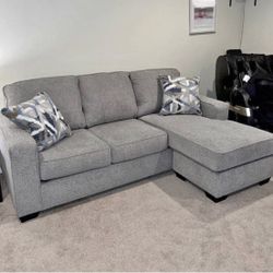 Modern Gray Ashley Furniture Sectional Sofa with Chaise