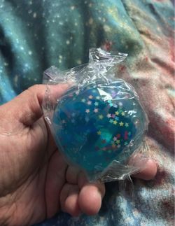Blue Glitter Star Stress Ball Toy
