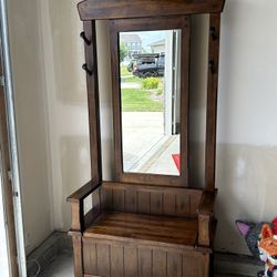 Wooden Hall Tree