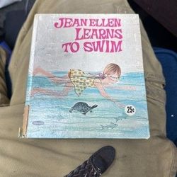 Jean Ellen Learns To Swim Book Evelyn Swetnam Very Good Condition