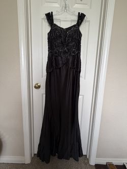 Elegant Black Couture Gown
