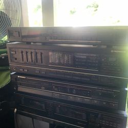 Pioneer stereo stack - 4 pieces - Receiver - Equalizer - Cd player and Cassette