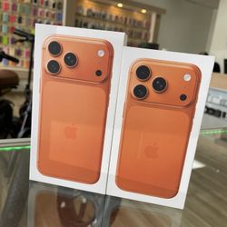 iPhone 17 Pro + 17 Pro Max Cosmic Orange 256GB Any Carrier! Finance It Today No Credit Needed! $10 To $99 Down To Take It Home! Brand New!
