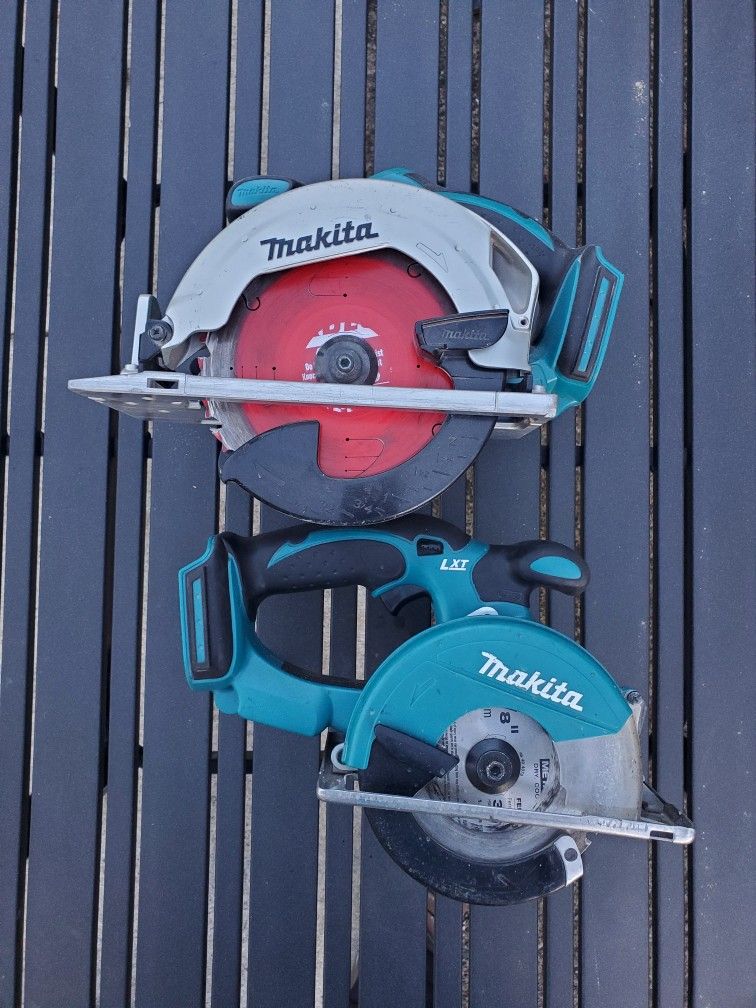 Makita 6-1/2 Skill Saw And 5-3/8 Metal Cutting Saw