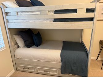 Canyon lake ash gray bunk bed