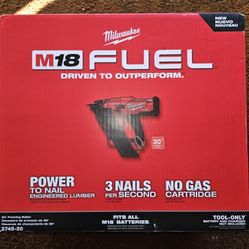 Milwaukee
M18 FUEL 3-1/2 in. 18-Volt 30-Degree Lithium-Ion Brushless Cordless Framing Nailer (Tool-Only)