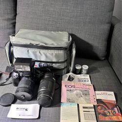 Canon Eos 750 camera with Tamron 28-200 and canon 70-210 bundle