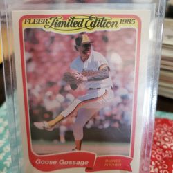 San Diego Padres Rich Gossage 1985 Fleer Limited Edition 1986 Fleer Baseball Best Baseball Cards 