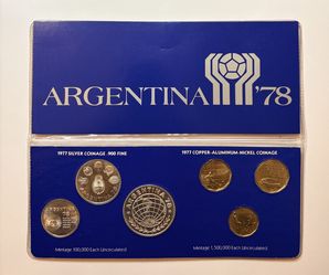 1978 Argentina FIFA World Cup Silver Coin Set