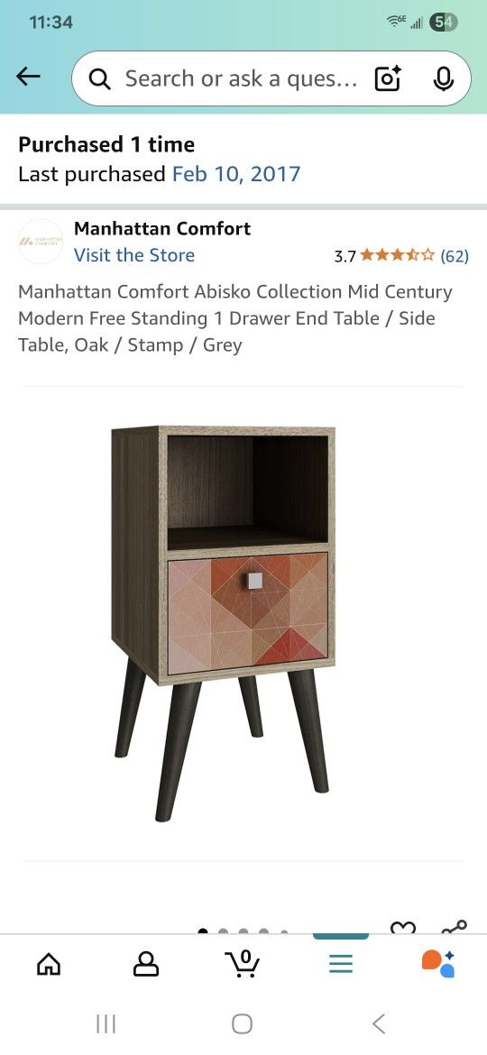 Set of 2 Bedside Table