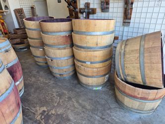 Half Wine Barrels