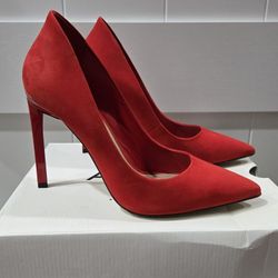 Aldo Kennedi leather suede heels, Women's Size 9 M, Red NEW MSRP $110