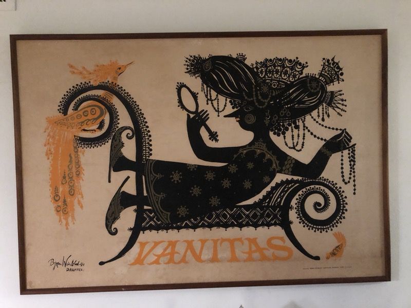 Vintage “Vanitas” Poster painting Bjorn Wiinblad