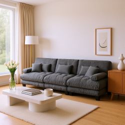 Monterey 130" Extra Large 6-Seater Deep Seat Modular Sectional Sofa Cloud Couch