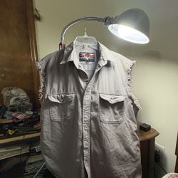 Custom V Twin Lg Sleeveless 2006 Bike Week Button-up